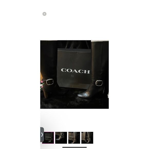 Coach Women's Leather Boots - Picture 1 of 4
